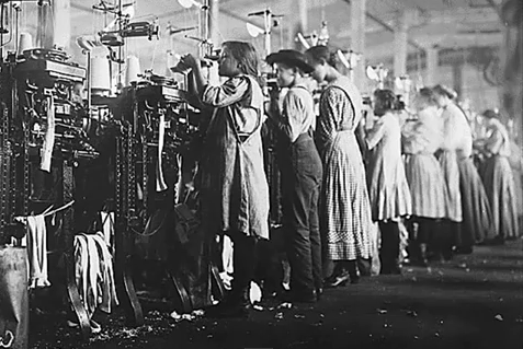 Victorian Choildren at Work-Mill