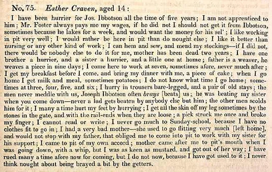 Victorian Child Labor Esther Green
