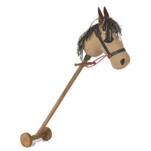 hobby horse with wheels
