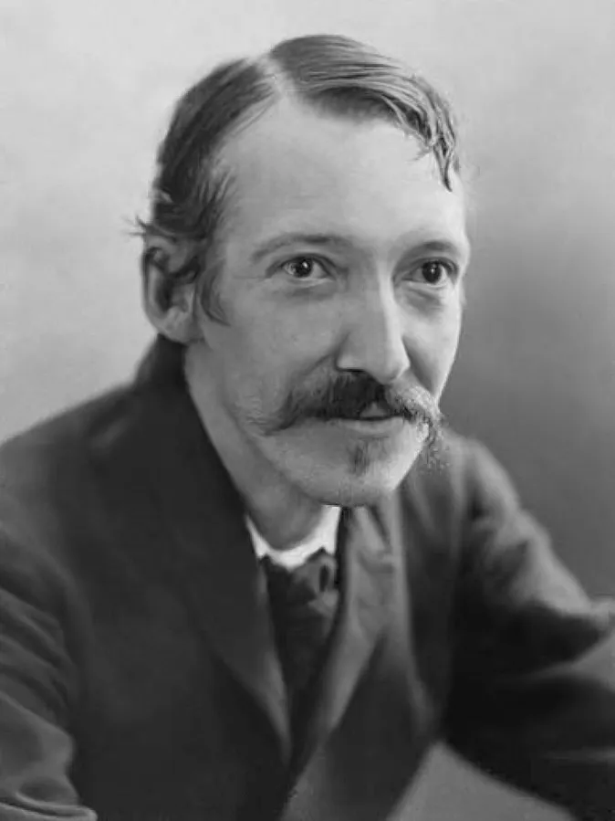 Portrait of Robert Louis Stevenson by Henry Walter Barnett
