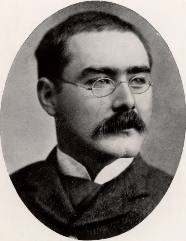 Portrait of Rudyard Kipling, Victorian author