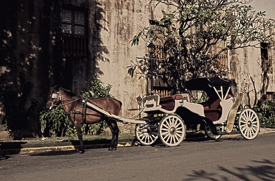Victorian horse-drawn carriage