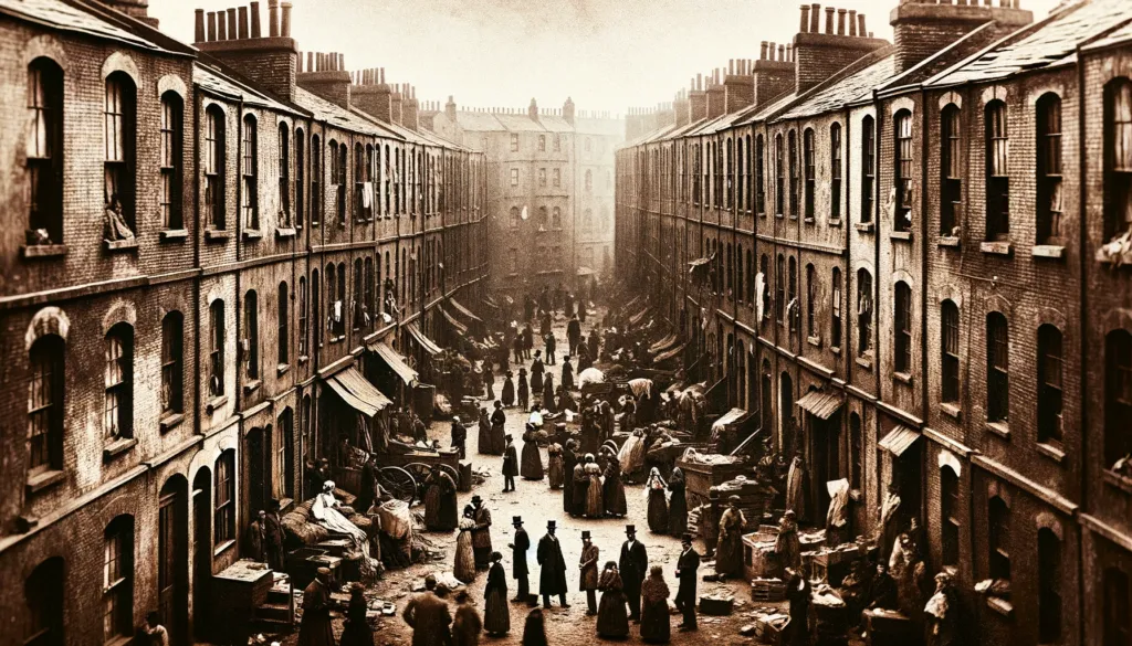 Victorian slum housing conditions