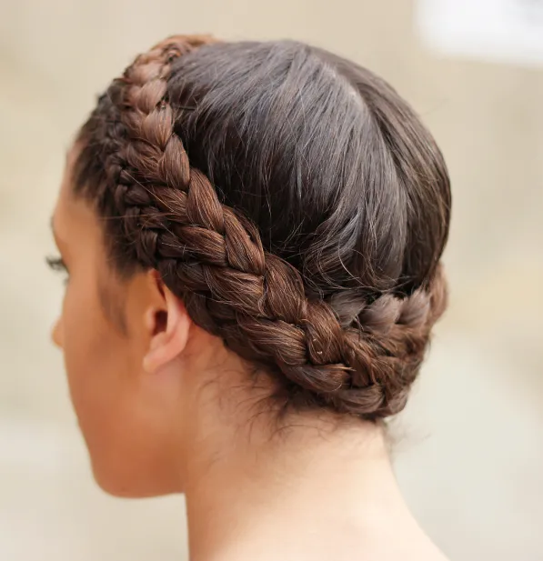 Braided Crown hairstyle