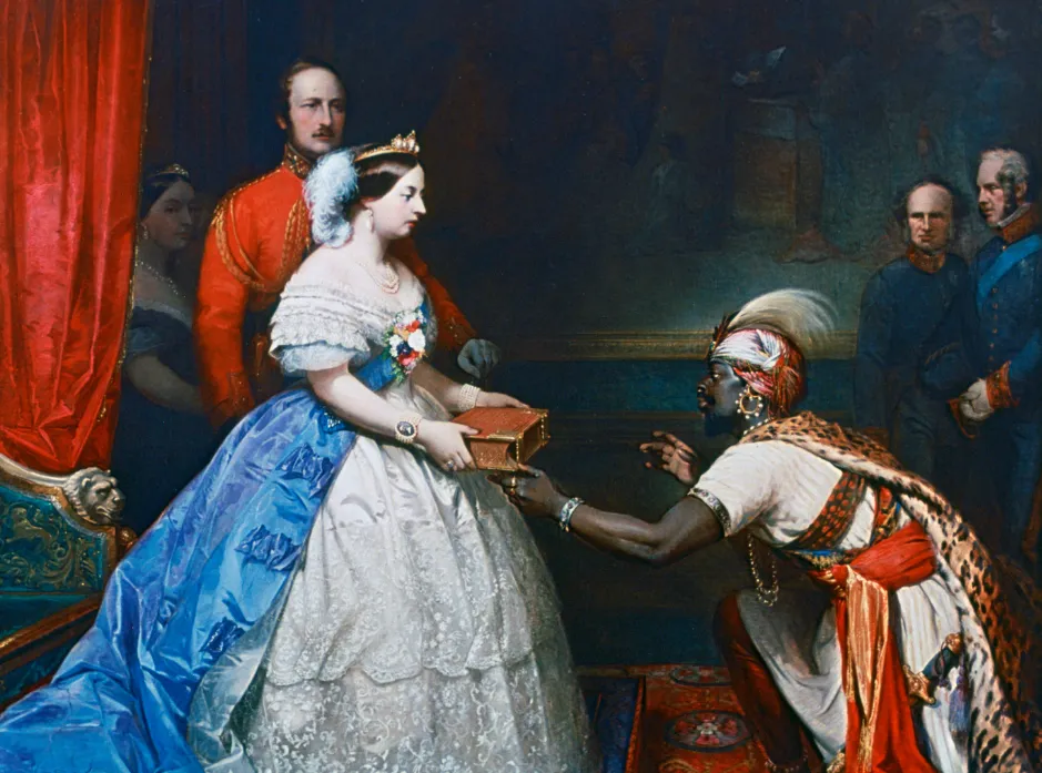 Queen Victoria during the height of the British Empire