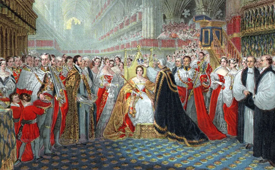 The coronation of Queen Victoria
