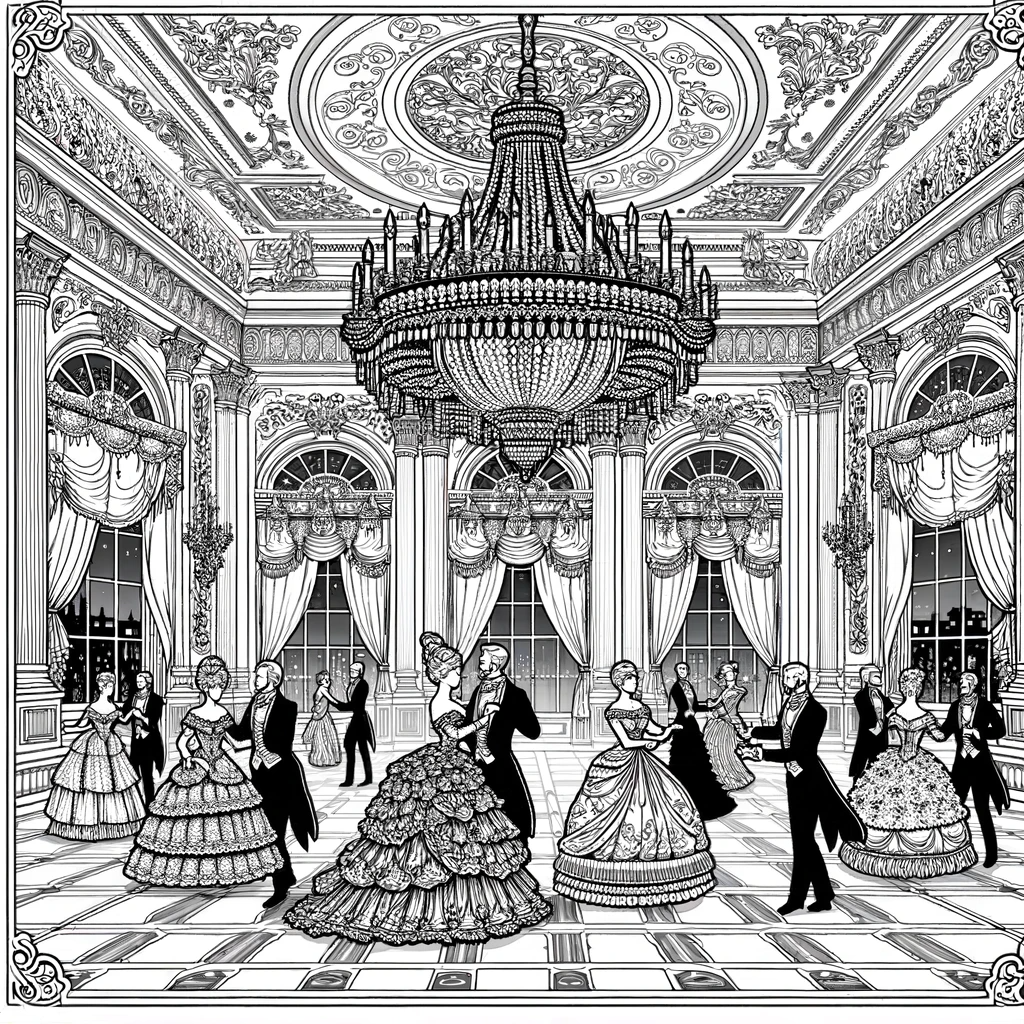 victorian coloring pages 5 