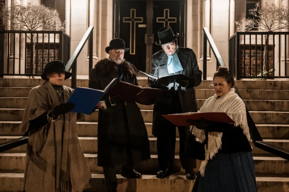 Victorian carol singing